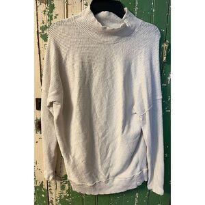 We the Free Cream Cotton Long Sleeve Top